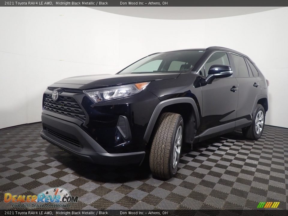 2021 Toyota RAV4 LE AWD Midnight Black Metallic / Black Photo #8