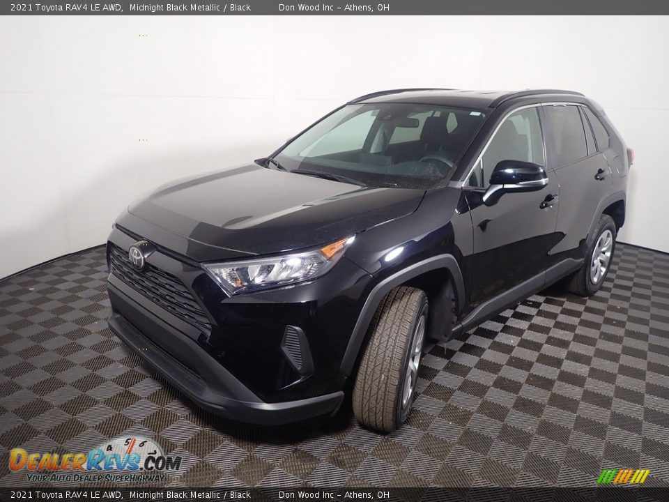 2021 Toyota RAV4 LE AWD Midnight Black Metallic / Black Photo #9