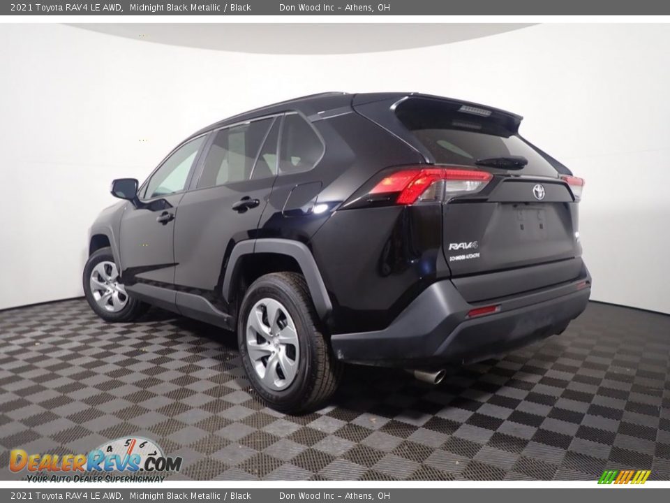 2021 Toyota RAV4 LE AWD Midnight Black Metallic / Black Photo #10