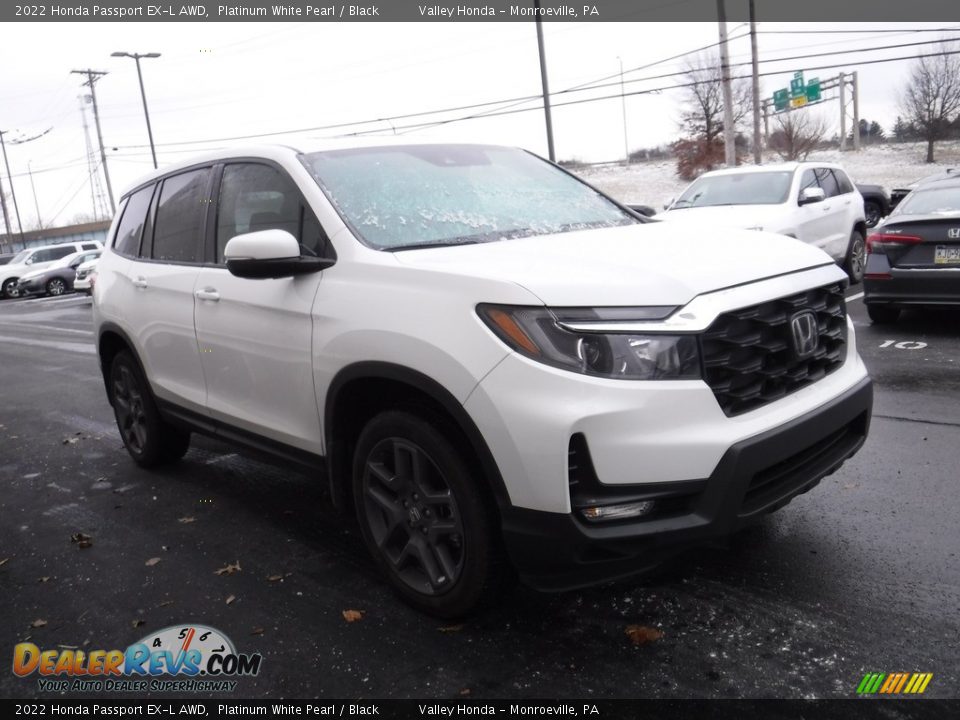 2022 Honda Passport EX-L AWD Platinum White Pearl / Black Photo #6