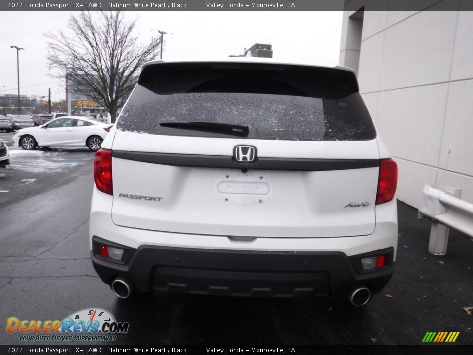 2022 Honda Passport EX-L AWD Platinum White Pearl / Black Photo #8