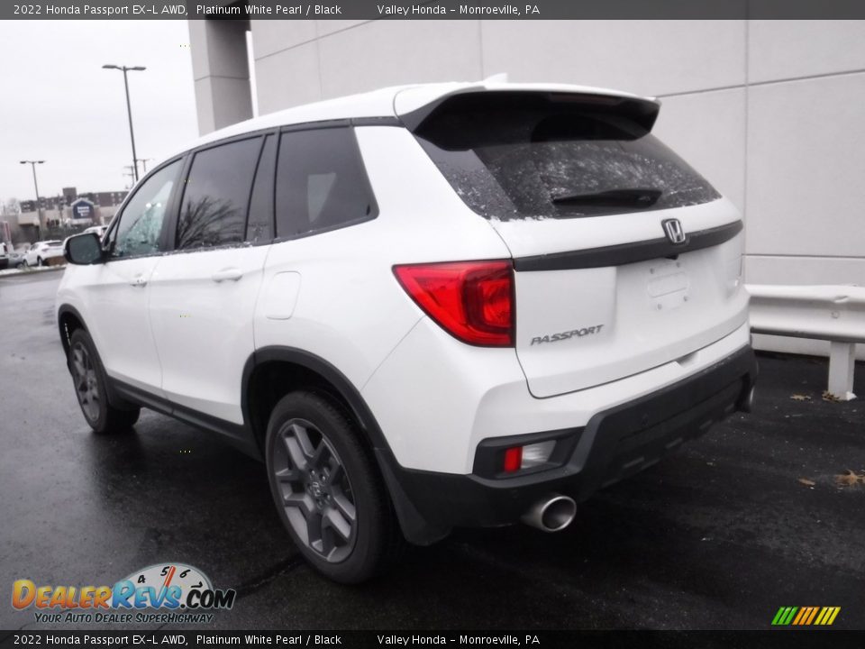 2022 Honda Passport EX-L AWD Platinum White Pearl / Black Photo #9