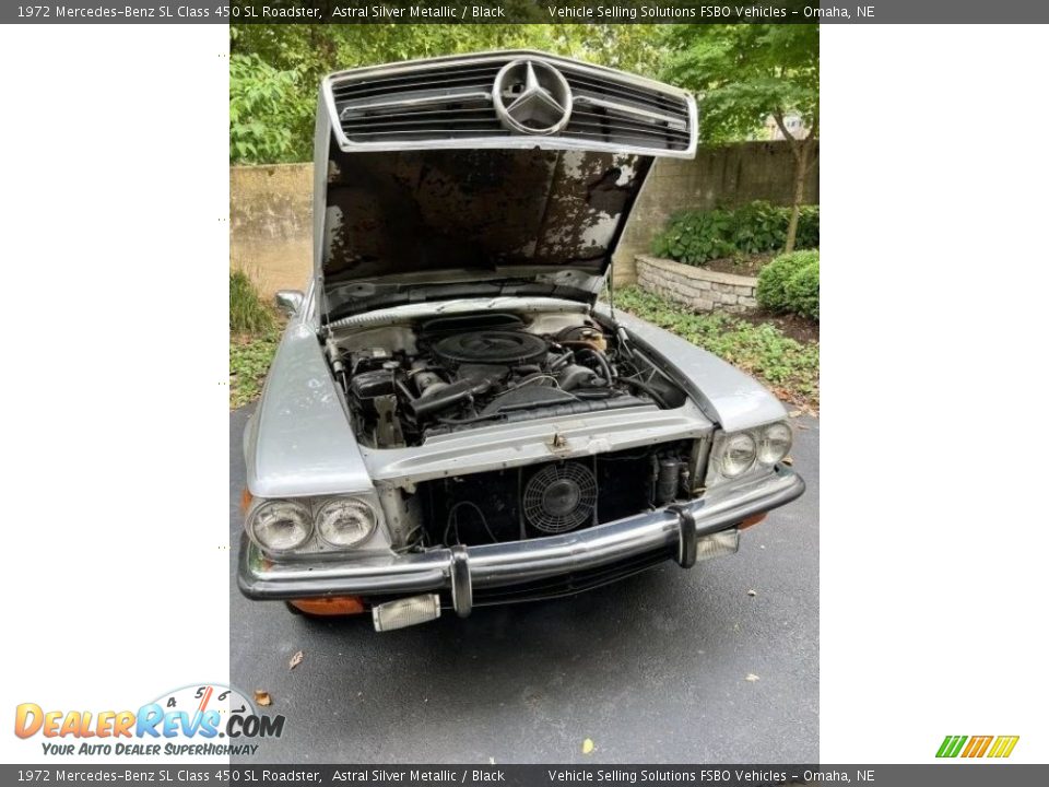 1972 Mercedes-Benz SL Class 450 SL Roadster Astral Silver Metallic / Black Photo #7