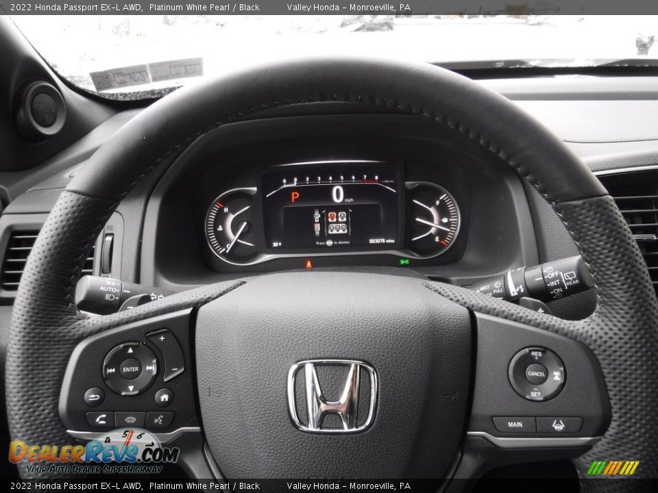 2022 Honda Passport EX-L AWD Platinum White Pearl / Black Photo #28