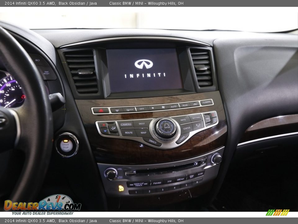 2014 Infiniti QX60 3.5 AWD Black Obsidian / Java Photo #9