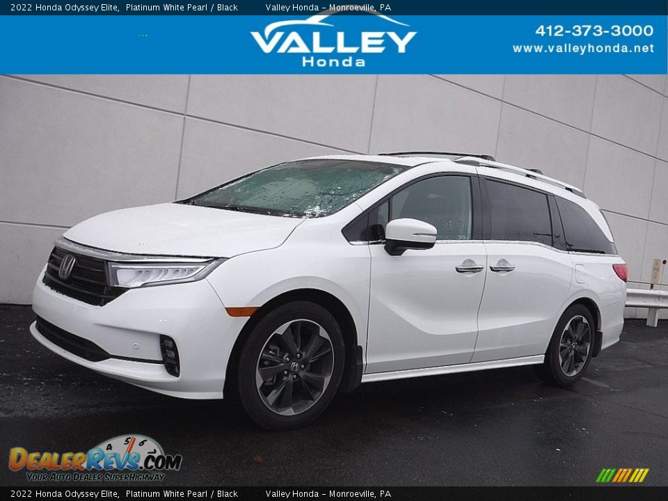 2022 Honda Odyssey Elite Platinum White Pearl / Black Photo #1