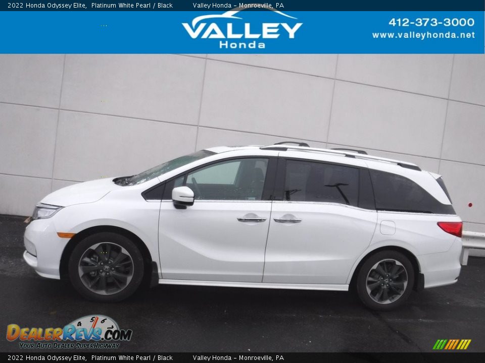 2022 Honda Odyssey Elite Platinum White Pearl / Black Photo #2