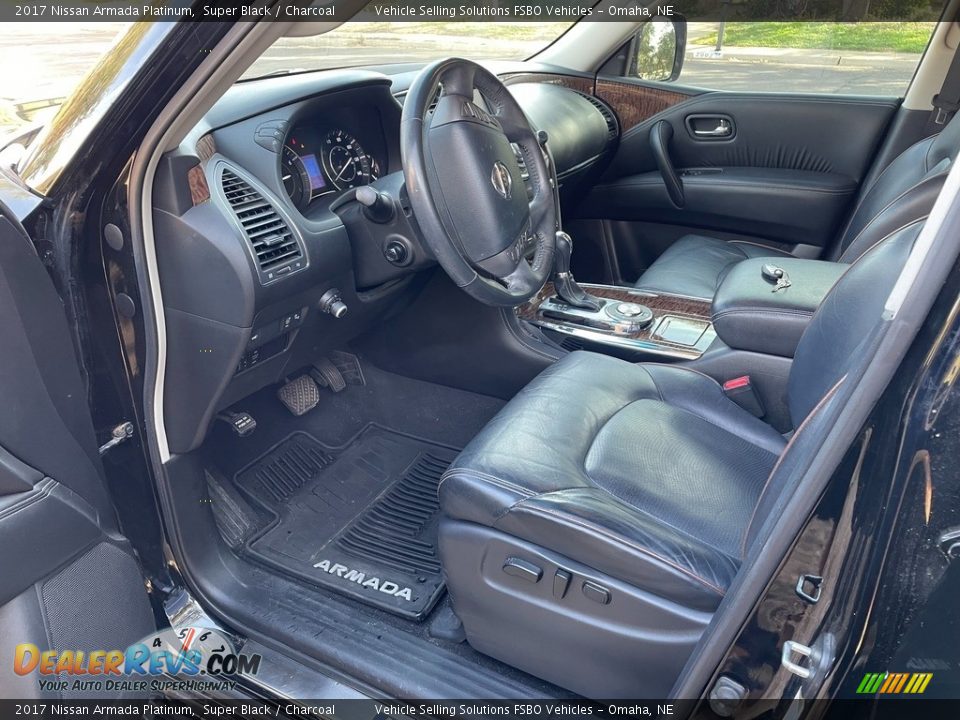 Charcoal Interior - 2017 Nissan Armada Platinum Photo #3