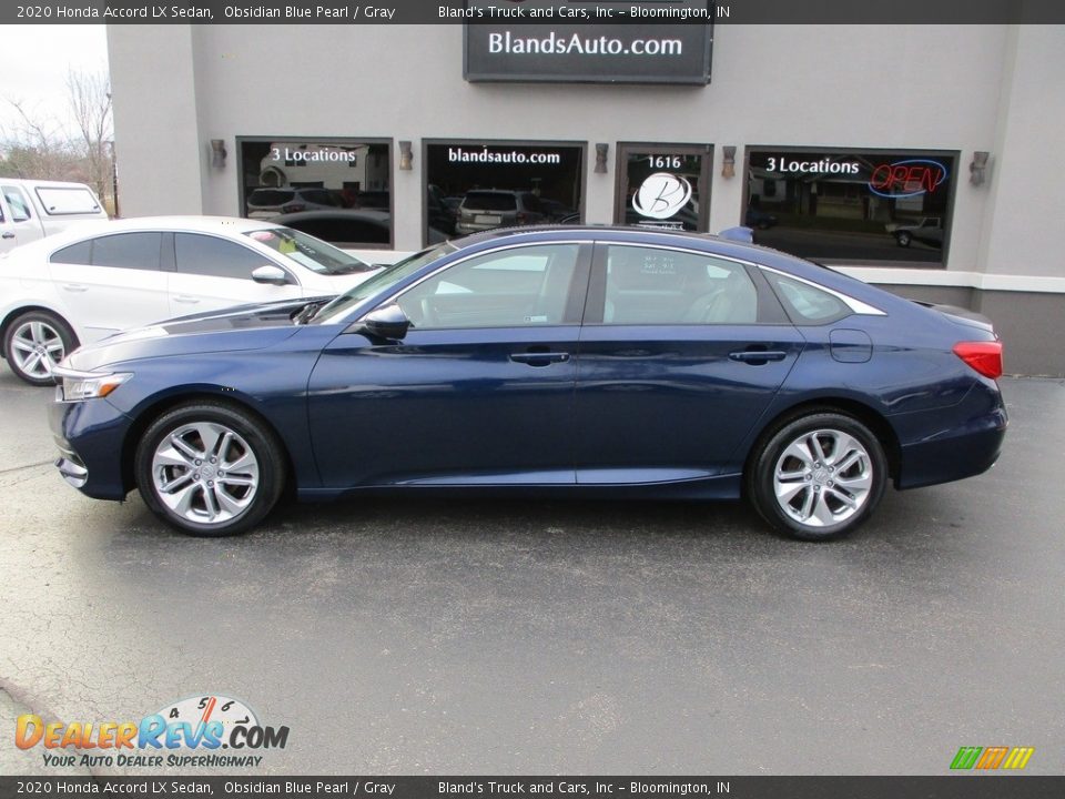 2020 Honda Accord LX Sedan Obsidian Blue Pearl / Gray Photo #1