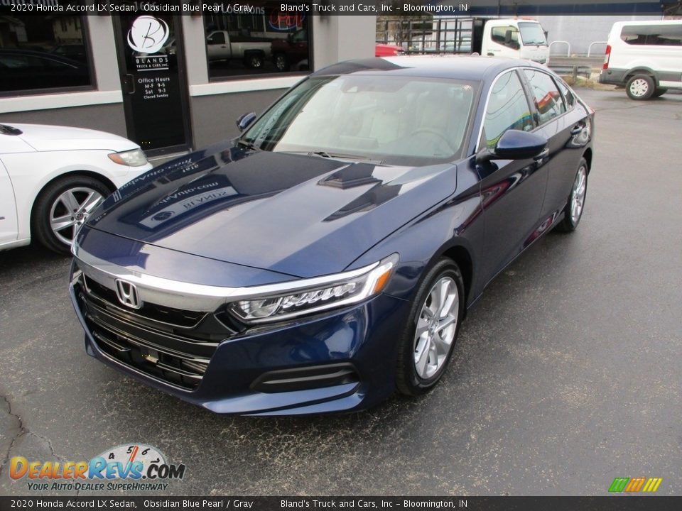 2020 Honda Accord LX Sedan Obsidian Blue Pearl / Gray Photo #2