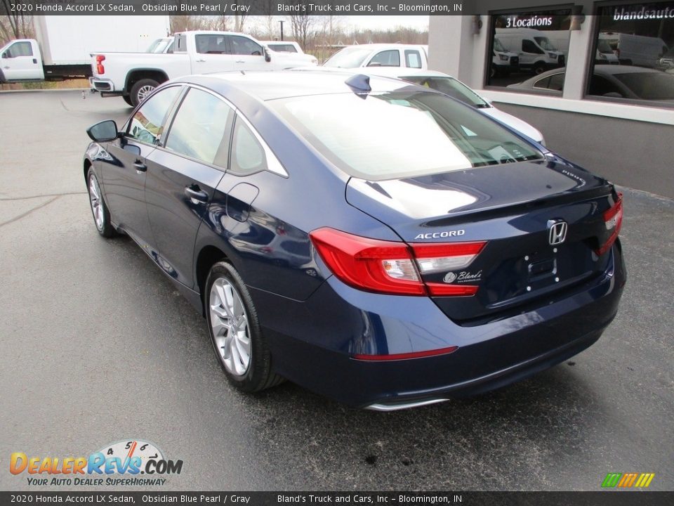 2020 Honda Accord LX Sedan Obsidian Blue Pearl / Gray Photo #3