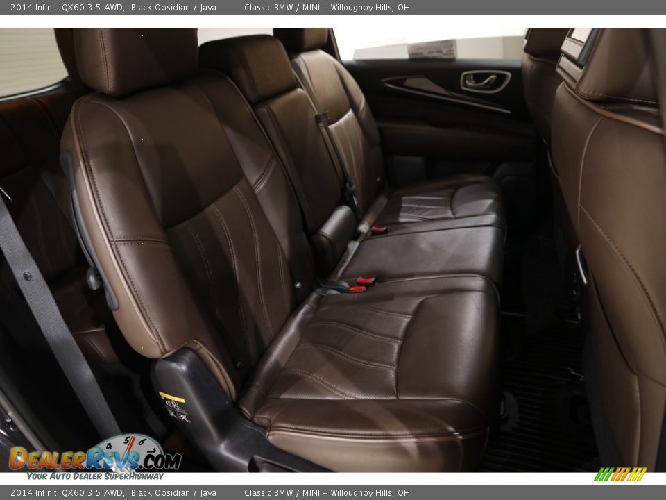 2014 Infiniti QX60 3.5 AWD Black Obsidian / Java Photo #19