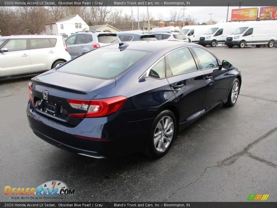 2020 Honda Accord LX Sedan Obsidian Blue Pearl / Gray Photo #4