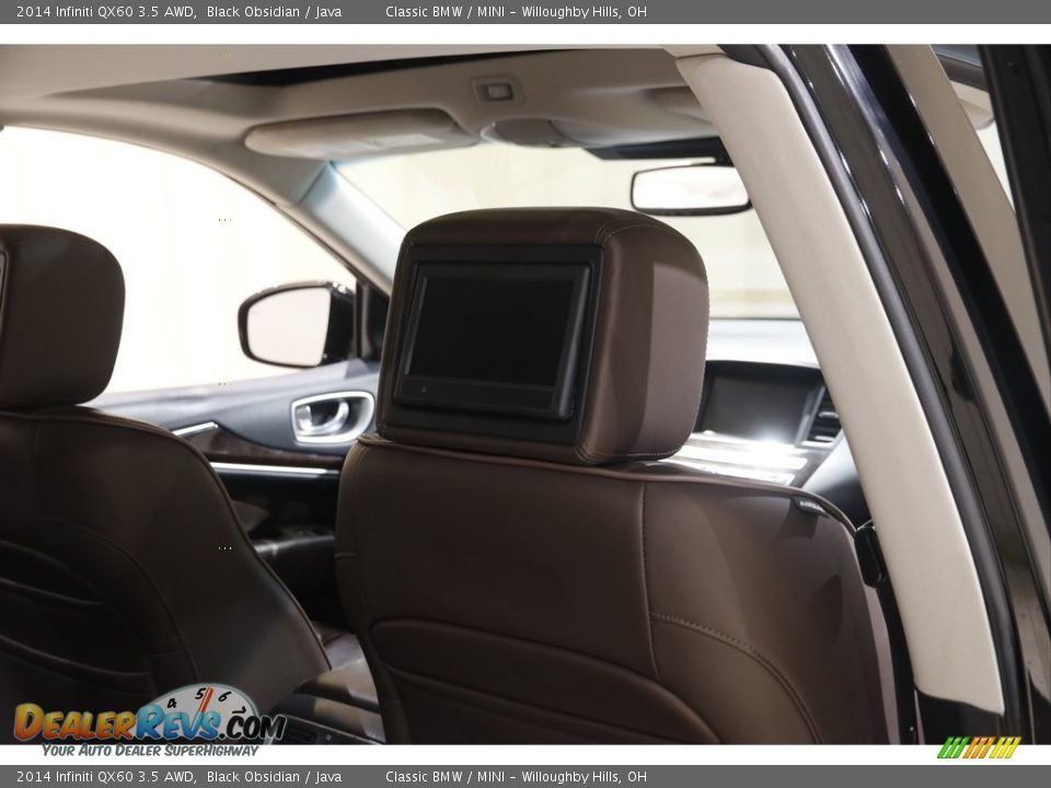 2014 Infiniti QX60 3.5 AWD Black Obsidian / Java Photo #20