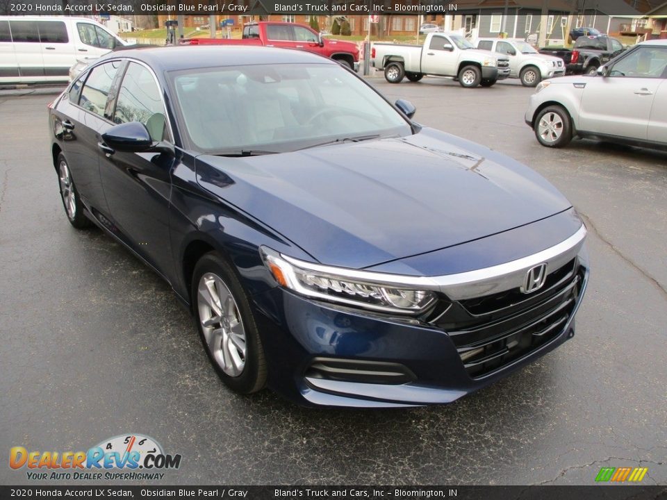 2020 Honda Accord LX Sedan Obsidian Blue Pearl / Gray Photo #5