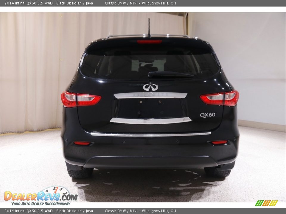 2014 Infiniti QX60 3.5 AWD Black Obsidian / Java Photo #24