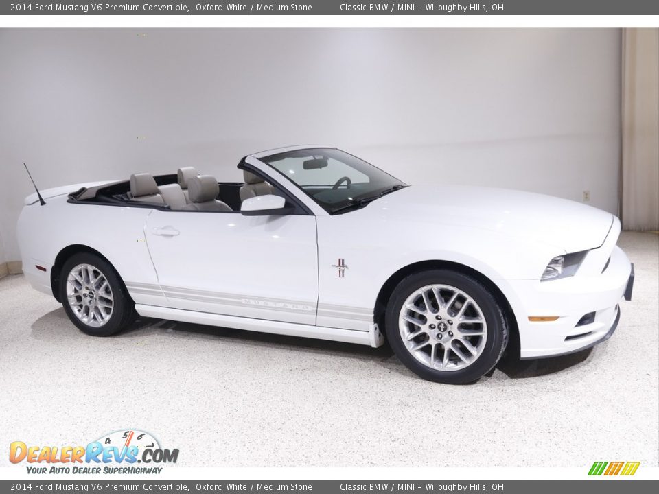 Oxford White 2014 Ford Mustang V6 Premium Convertible Photo #1