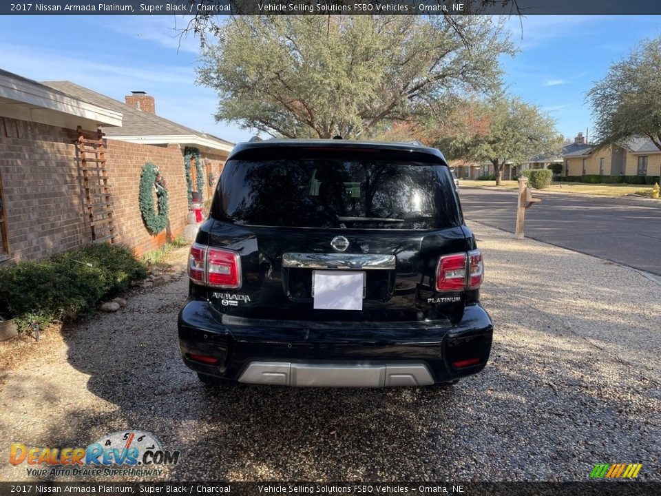 2017 Nissan Armada Platinum Super Black / Charcoal Photo #16