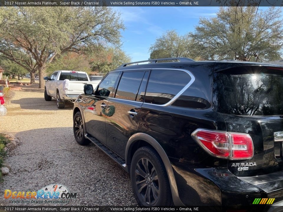 2017 Nissan Armada Platinum Super Black / Charcoal Photo #17