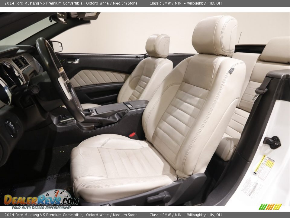 Front Seat of 2014 Ford Mustang V6 Premium Convertible Photo #6