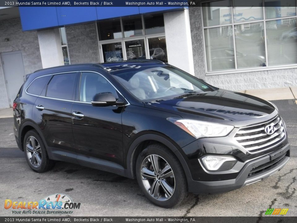 2013 Hyundai Santa Fe Limited AWD Becketts Black / Black Photo #1