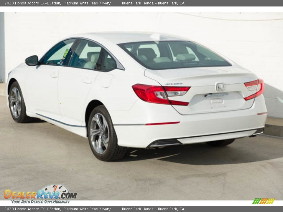 2020 Honda Accord EX-L Sedan Platinum White Pearl / Ivory Photo #2