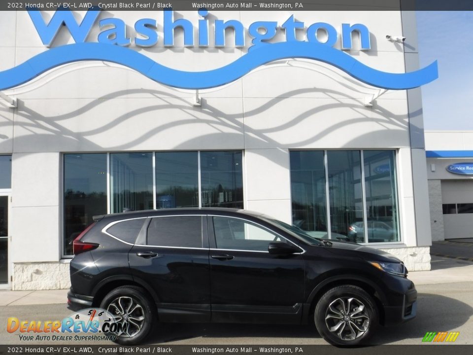 2022 Honda CR-V EX-L AWD Crystal Black Pearl / Black Photo #2