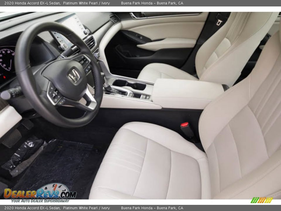2020 Honda Accord EX-L Sedan Platinum White Pearl / Ivory Photo #3