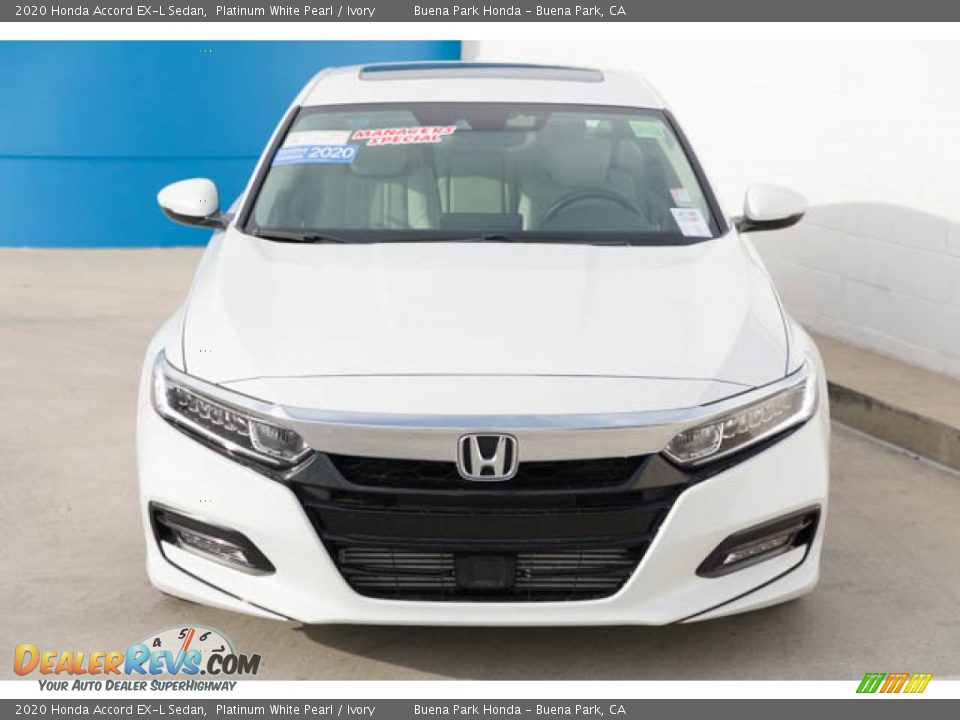 2020 Honda Accord EX-L Sedan Platinum White Pearl / Ivory Photo #7