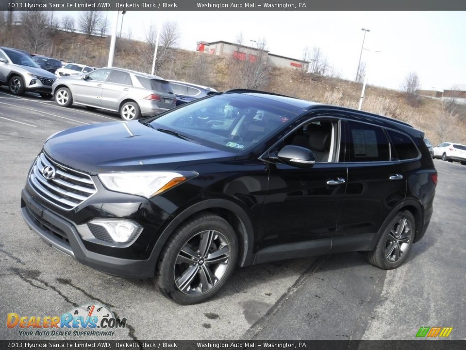 2013 Hyundai Santa Fe Limited AWD Becketts Black / Black Photo #6