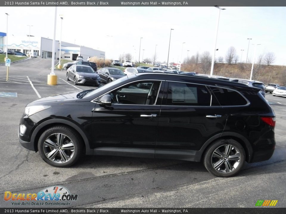 2013 Hyundai Santa Fe Limited AWD Becketts Black / Black Photo #7