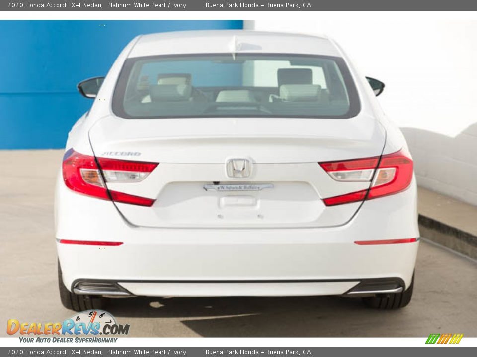 2020 Honda Accord EX-L Sedan Platinum White Pearl / Ivory Photo #9