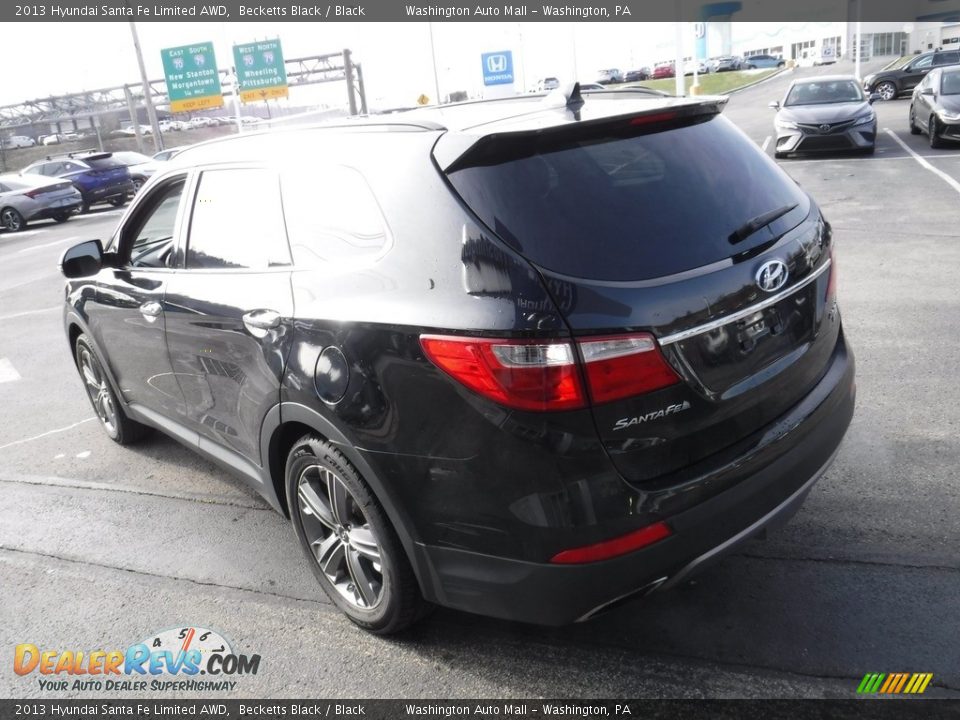 2013 Hyundai Santa Fe Limited AWD Becketts Black / Black Photo #8