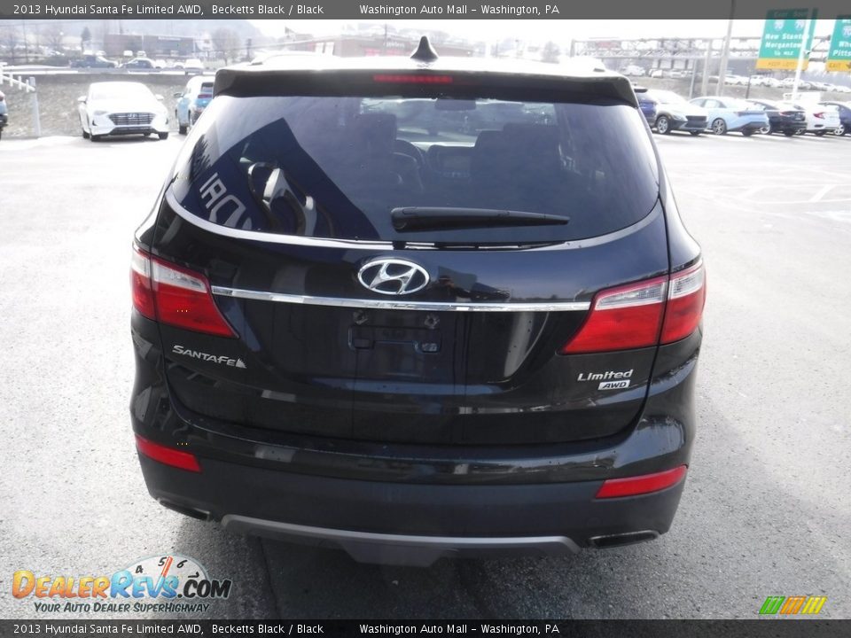 2013 Hyundai Santa Fe Limited AWD Becketts Black / Black Photo #9