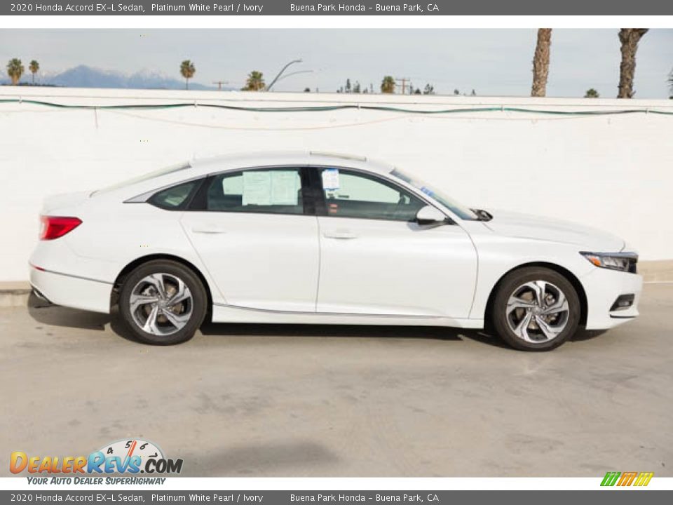 2020 Honda Accord EX-L Sedan Platinum White Pearl / Ivory Photo #12