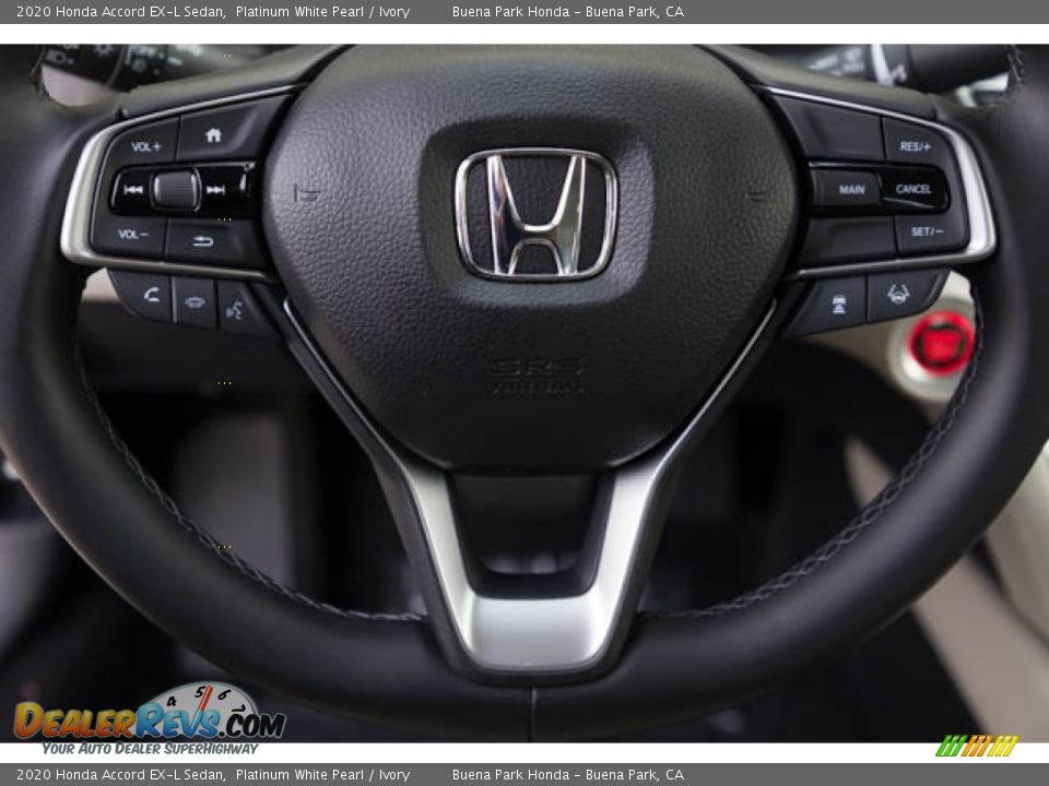 2020 Honda Accord EX-L Sedan Platinum White Pearl / Ivory Photo #13