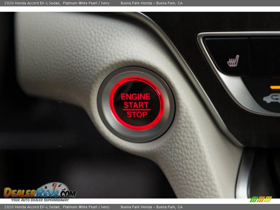 2020 Honda Accord EX-L Sedan Platinum White Pearl / Ivory Photo #16