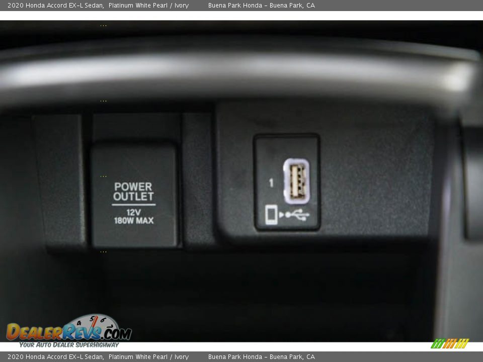 2020 Honda Accord EX-L Sedan Platinum White Pearl / Ivory Photo #17