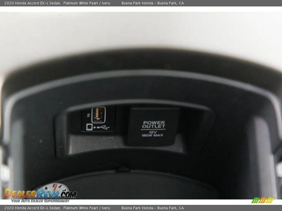 2020 Honda Accord EX-L Sedan Platinum White Pearl / Ivory Photo #18