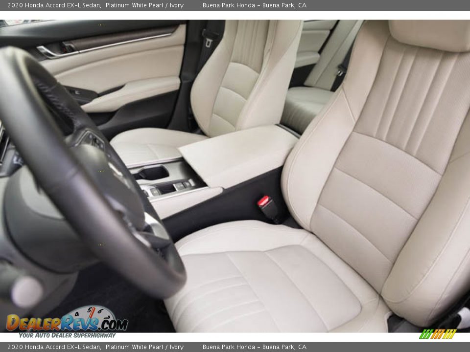 2020 Honda Accord EX-L Sedan Platinum White Pearl / Ivory Photo #19