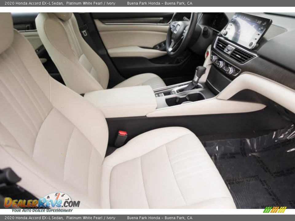 2020 Honda Accord EX-L Sedan Platinum White Pearl / Ivory Photo #25