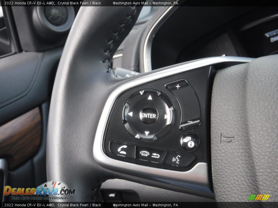 2022 Honda CR-V EX-L AWD Crystal Black Pearl / Black Photo #24