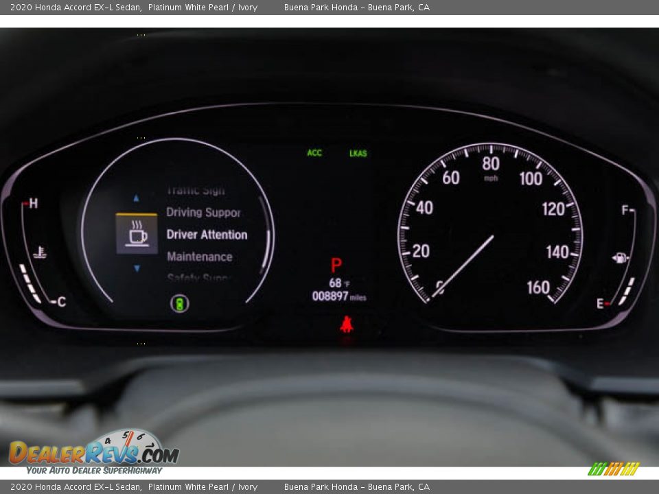 2020 Honda Accord EX-L Sedan Platinum White Pearl / Ivory Photo #29