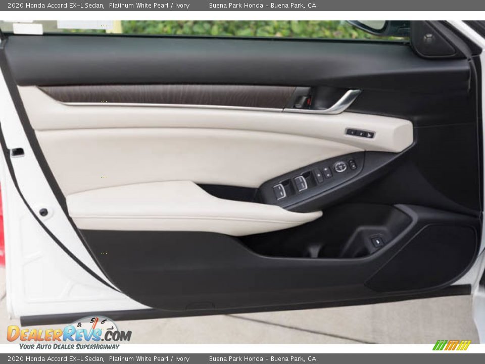 2020 Honda Accord EX-L Sedan Platinum White Pearl / Ivory Photo #30