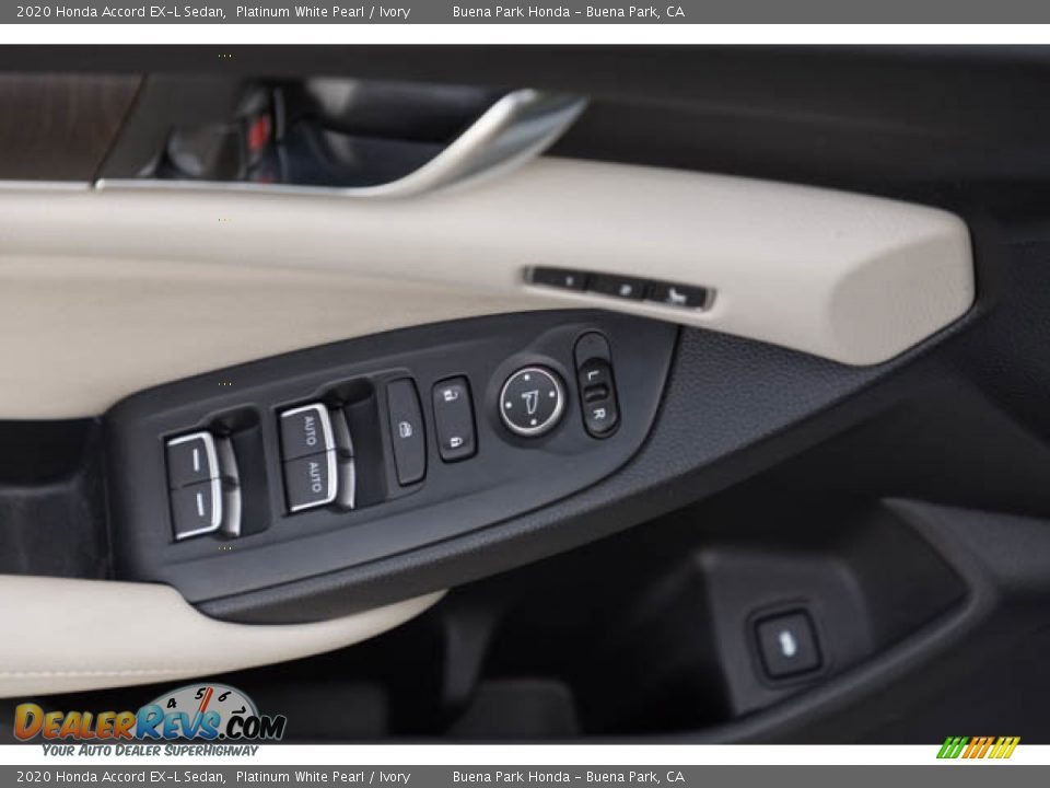 2020 Honda Accord EX-L Sedan Platinum White Pearl / Ivory Photo #31