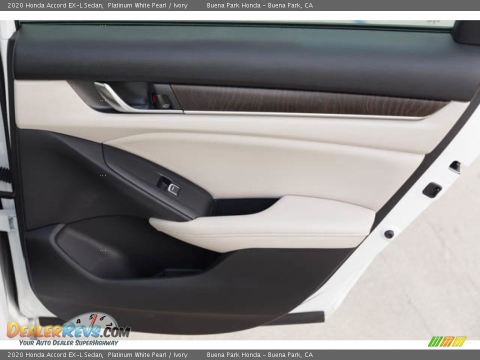 2020 Honda Accord EX-L Sedan Platinum White Pearl / Ivory Photo #33