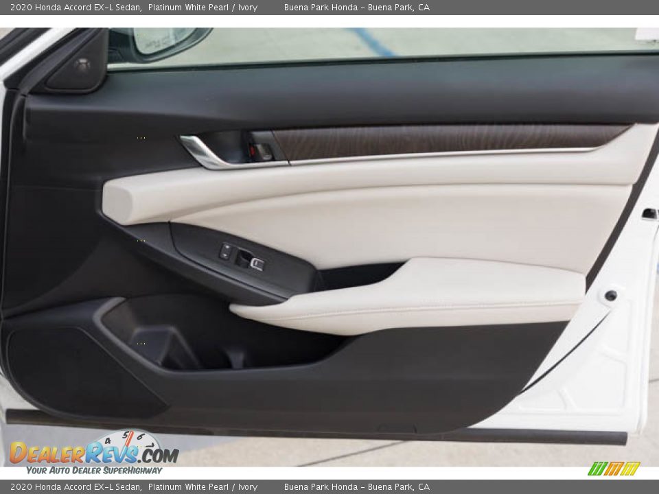 2020 Honda Accord EX-L Sedan Platinum White Pearl / Ivory Photo #34