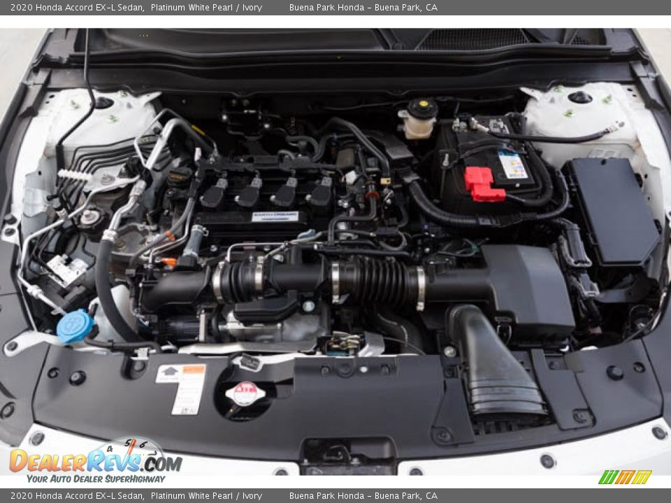 2020 Honda Accord EX-L Sedan Platinum White Pearl / Ivory Photo #35