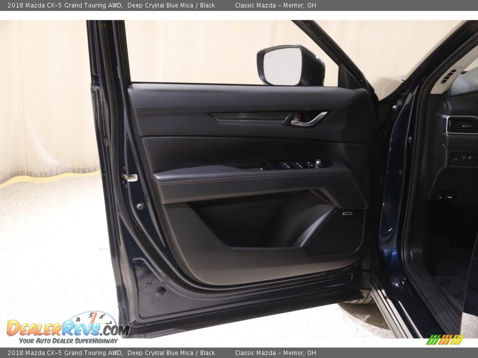 2018 Mazda CX-5 Grand Touring AWD Deep Crystal Blue Mica / Black Photo #4