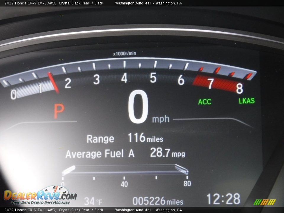 2022 Honda CR-V EX-L AWD Crystal Black Pearl / Black Photo #33